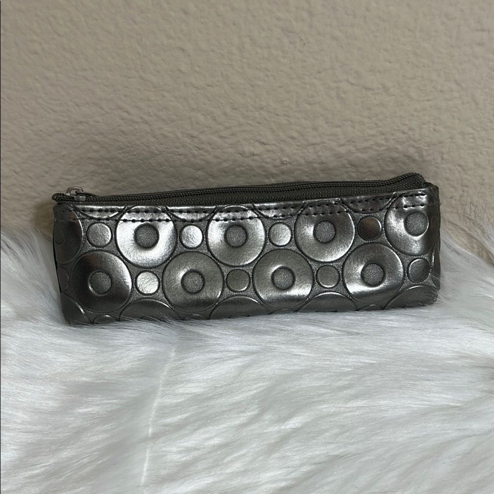 Cinzia Silver Circle Textured Mini Bag